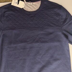 Ben Sherman Navy Quilted Sweatshirt